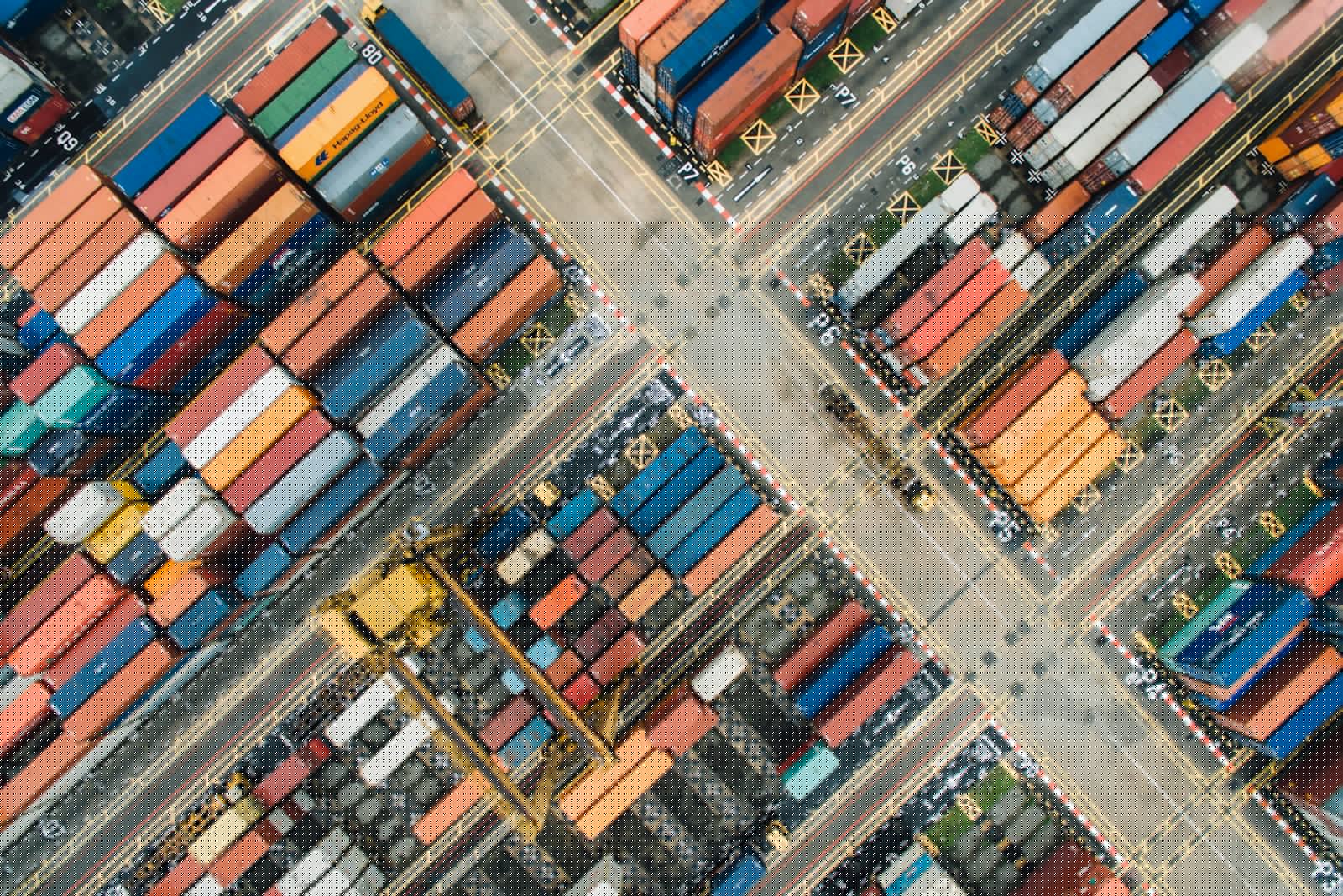 Aerial container yard
